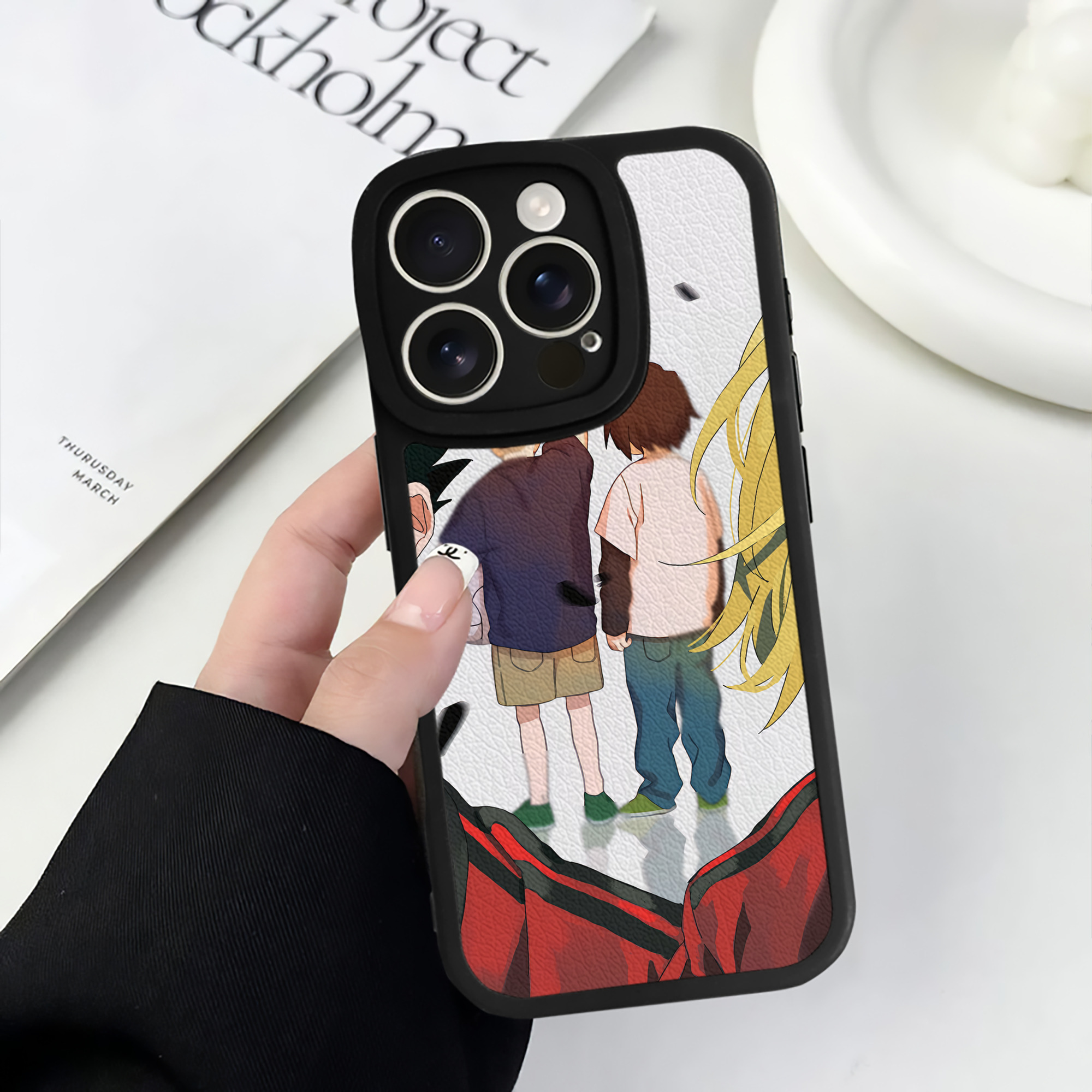 （画像用） ハイキュー!! Haikyu!! 【iPhone 16シリーズ対応】シリコンスマホケース（レザー調） 材質：シリコン